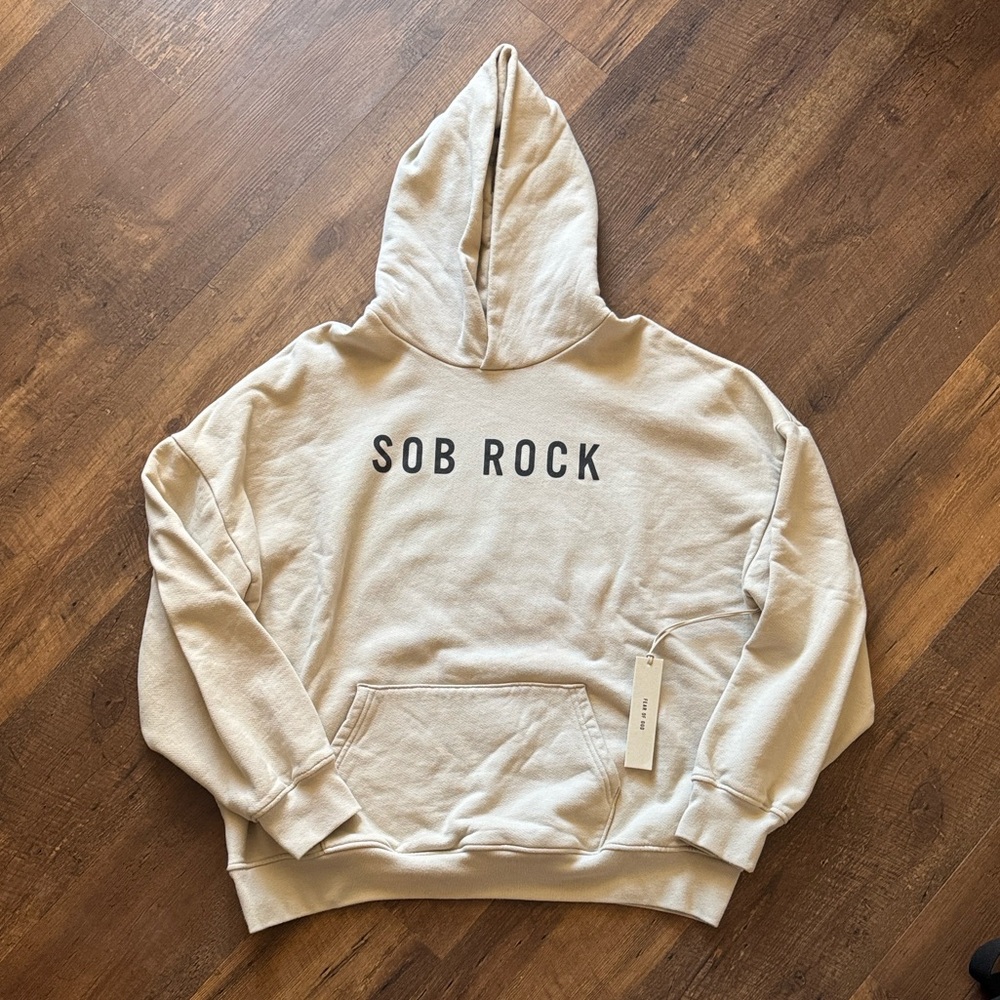 Fear of God SOB ROCK John Mayer Cream Hoodie